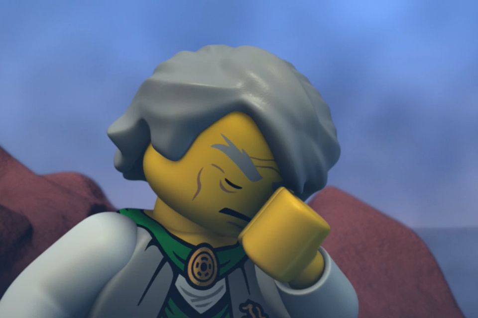 High Quality Lego Ninjago Sensei Garmadon facepalm Blank Meme Template