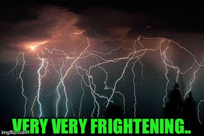 Lightning | VERY VERY FRIGHTENING.. | image tagged in lightning | made w/ Imgflip meme maker