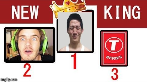 THE NEW YOUTUBE KING: ANGRY KOREAN GAMER | image tagged in memes,angry korean gamer,pewdiepie,t series,youtube | made w/ Imgflip meme maker