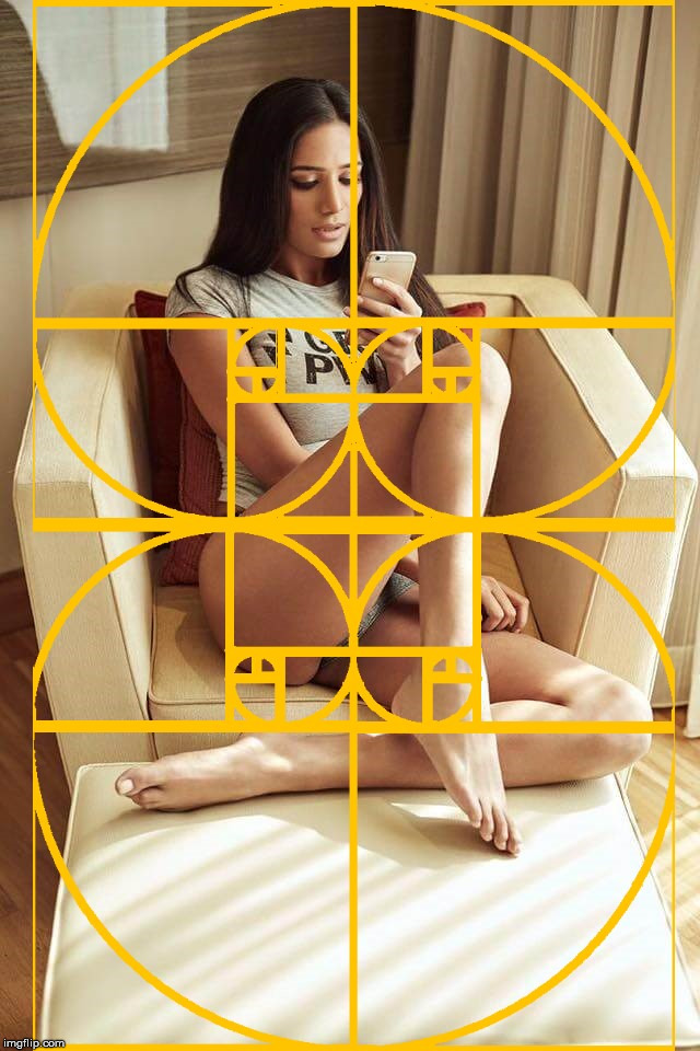 A sexy female with the Golden Ratio | image tagged in sexy,woman,the golden ratio,beauty,visibility,life | made w/ Imgflip meme maker