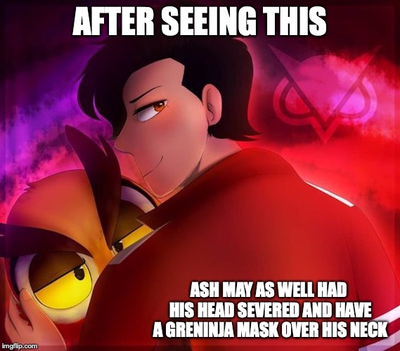 Vanoss With Mask Removed | AFTER SEEING THIS; ASH MAY AS WELL HAD HIS HEAD SEVERED AND HAVE A GRENINJA MASK OVER HIS NECK | image tagged in vanossgaming,vanoss,gaming,memes,pokemon,ash ketchum | made w/ Imgflip meme maker