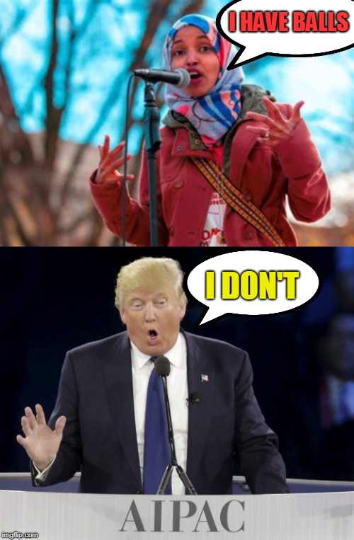 I HAVE BALLS; I DON'T | image tagged in donald trump | made w/ Imgflip meme maker
