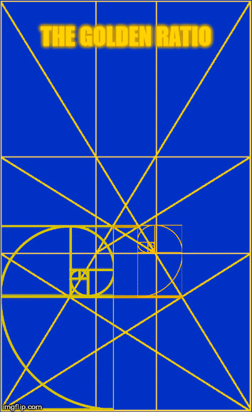 The Golden Ratio | THE GOLDEN RATIO | image tagged in the golden ratio,geometry,mathematics,angles,visibility | made w/ Imgflip meme maker