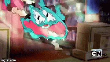 Gumball BSOD | image tagged in gifs,bsod | made w/ Imgflip video-to-gif maker