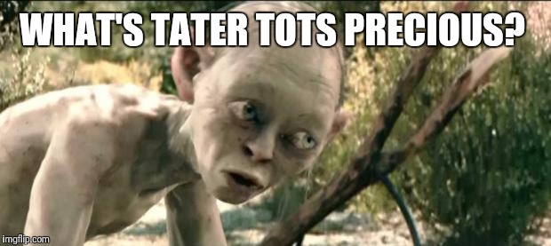 What's Taters Precious | WHAT'S TATER TOTS PRECIOUS? | image tagged in what's taters precious | made w/ Imgflip meme maker