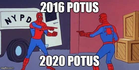 Spider Man Double | 2016 POTUS; 2020 POTUS | image tagged in spider man double | made w/ Imgflip meme maker