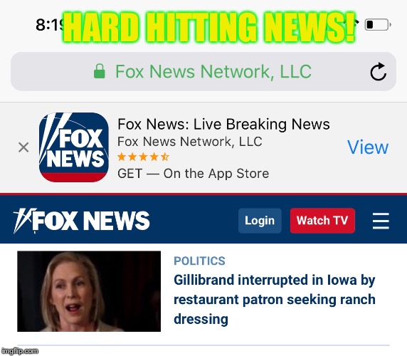 HARD HITTING NEWS! | image tagged in memes,fox news,what does the fox say | made w/ Imgflip meme maker