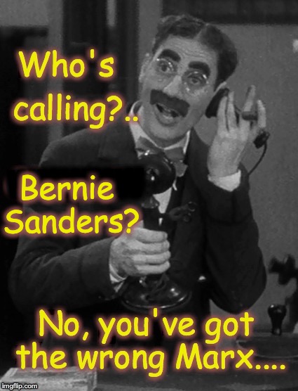 warning: Groucho satire | Bernie Sanders? WMWMW | image tagged in bernie sanders | made w/ Imgflip meme maker