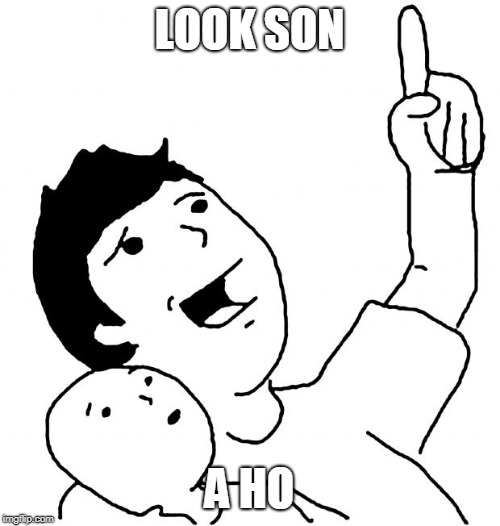 Look Son | LOOK SON A HO | image tagged in look son | made w/ Imgflip meme maker