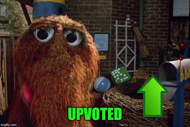 Mr Snuffleupagus Looking for Big Bird | UPVOTED | image tagged in mr snuffleupagus looking for big bird | made w/ Imgflip meme maker