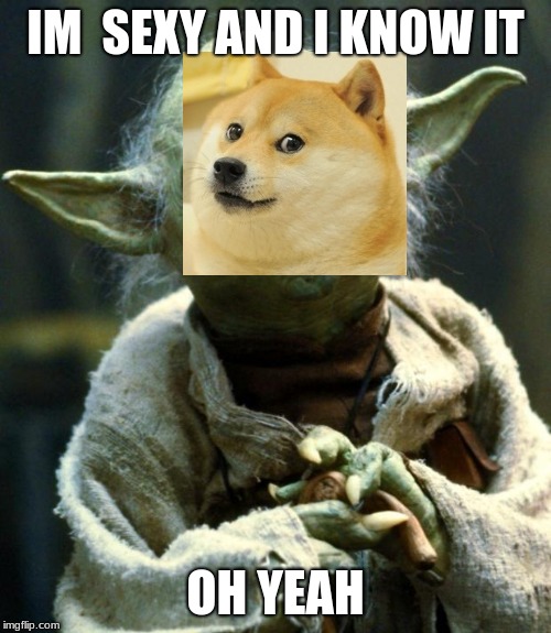 Star Wars Yoda Meme | IM  SEXY AND I KNOW IT; OH YEAH | image tagged in memes,star wars yoda | made w/ Imgflip meme maker