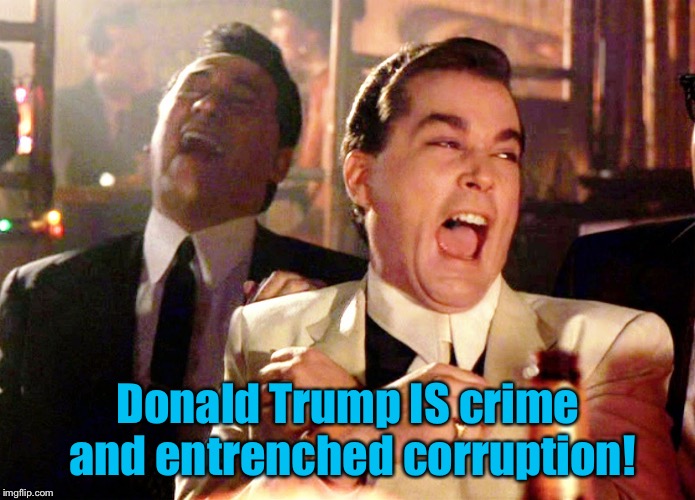 Good Fellas Hilarious Meme | Donald Trump IS crime and entrenched corruption! | image tagged in memes,good fellas hilarious | made w/ Imgflip meme maker