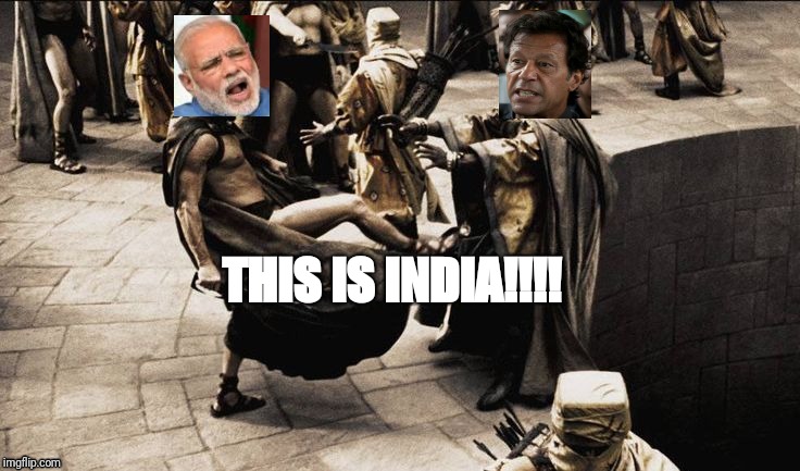 Modi punishes Imran | THIS IS INDIA!!!! | image tagged in narendra modi | made w/ Imgflip meme maker