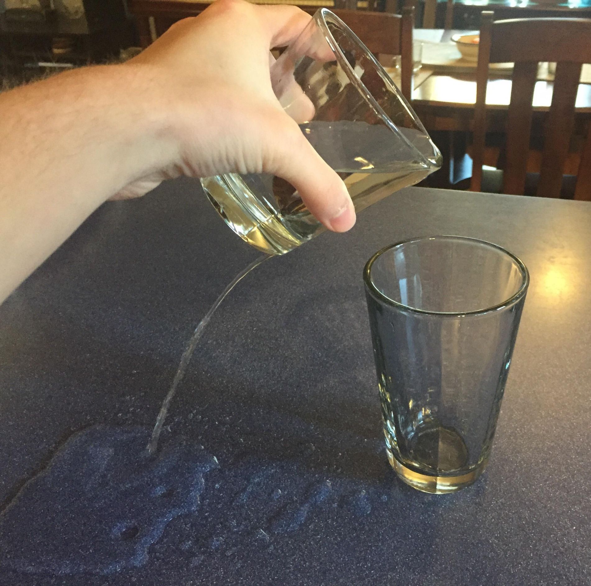 High Quality Glass pouring leak Blank Meme Template
