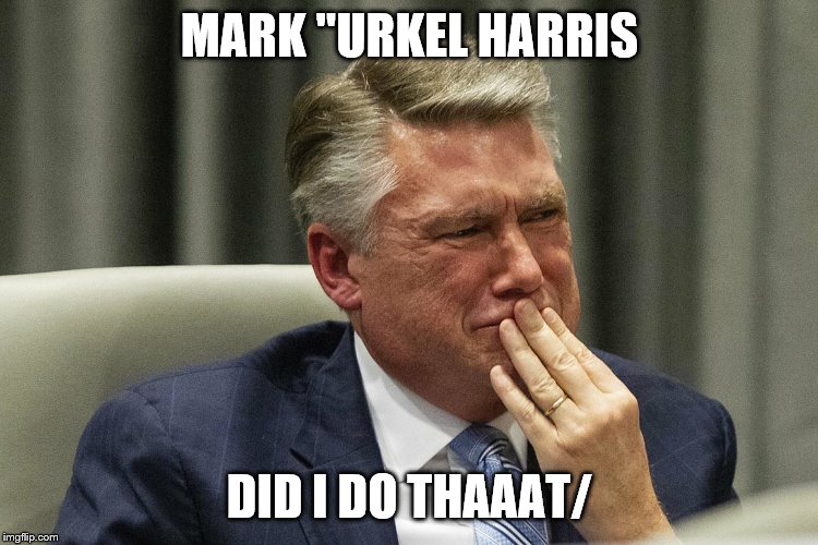 When your son outs you | MARK "URKEL HARRIS; DID I DO THAAAT/ | image tagged in north carolina | made w/ Imgflip meme maker