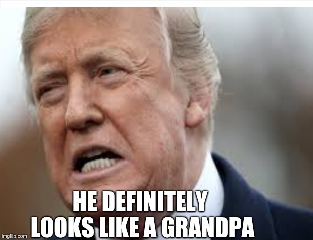 HE DEFINITELY LOOKS LIKE A GRANDPA | made w/ Imgflip meme maker