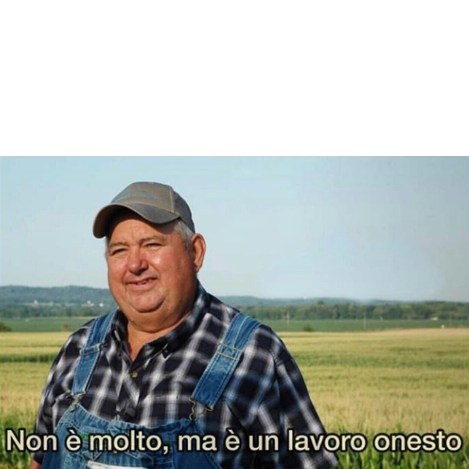 Non è molto ma è un lavoro onesto Blank Meme Template