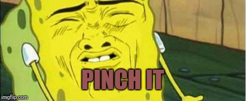 Spongebob Stink  | PINCH IT | image tagged in spongebob stink | made w/ Imgflip meme maker