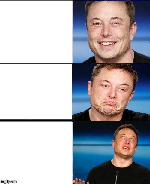Elon faces  | image tagged in elon musk,fails,sad face,faces | made w/ Imgflip meme maker