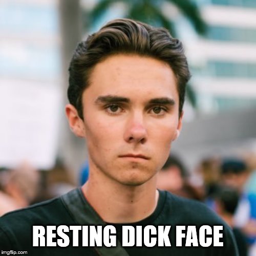 David Hogg | RESTING DICK FACE | image tagged in david hogg | made w/ Imgflip meme maker