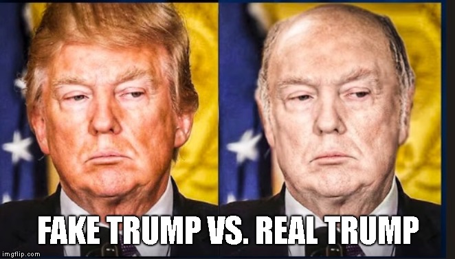 Fake Tan and Hair Comb Over Removed Shows the Real Trump | FAKE TRUMP VS. REAL TRUMP | image tagged in evil trump,ugly trump,bald trump,dump trump,impeach trump | made w/ Imgflip meme maker