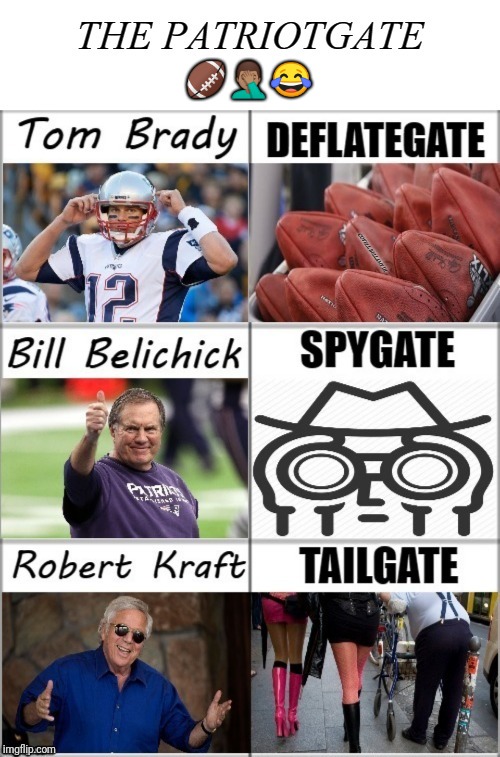 🏈🤦🏽‍♂😂 | image tagged in patriotgate | made w/ Imgflip meme maker