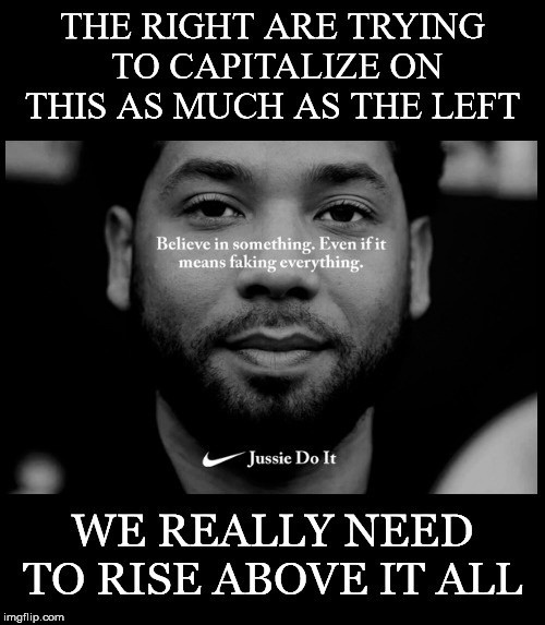 Going Beyond Binary Thinking | image tagged in right,left,capitalize,jussie smollett,hate crime,maga | made w/ Imgflip meme maker