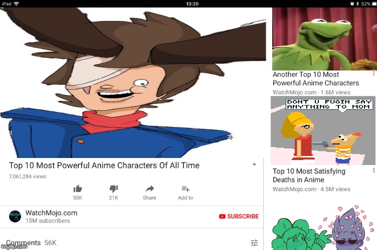 Top ten anime watchmojo | image tagged in top ten anime watchmojo | made w/ Imgflip meme maker