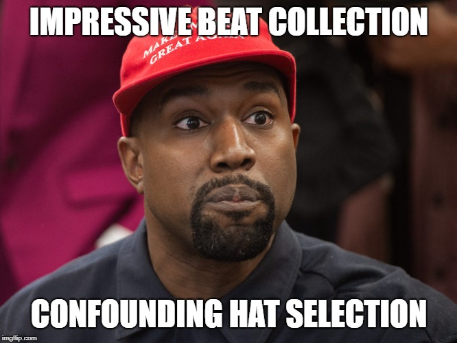IMPRESSIVE BEAT COLLECTION; CONFOUNDING HAT SELECTION | image tagged in puffy,puffdaddy,puffdiddy | made w/ Imgflip meme maker