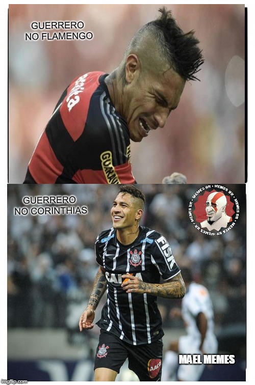 Two Buttons Meme | GUERRERO NO FLAMENGO; GUERRERO NO CORINTHIAS; MAEL MEMES | image tagged in memes,two buttons | made w/ Imgflip meme maker