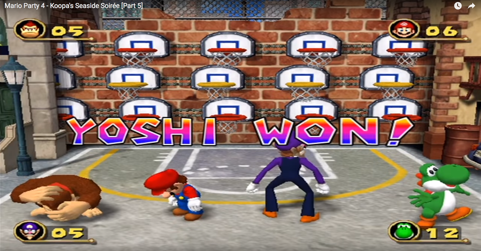 Yoshi is King of Basketball! Blank Meme Template