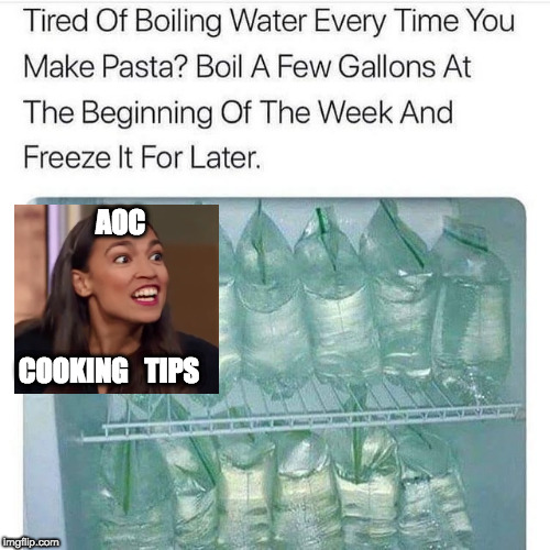 AOC; COOKING   TIPS | made w/ Imgflip meme maker