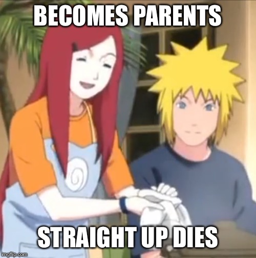 BECOMES PARENTS; STRAIGHT UP DIES | image tagged in jokes | made w/ Imgflip meme maker