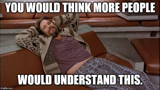 YOU WOULD THINK MORE PEOPLE WOULD UNDERSTAND THIS. | made w/ Imgflip meme maker