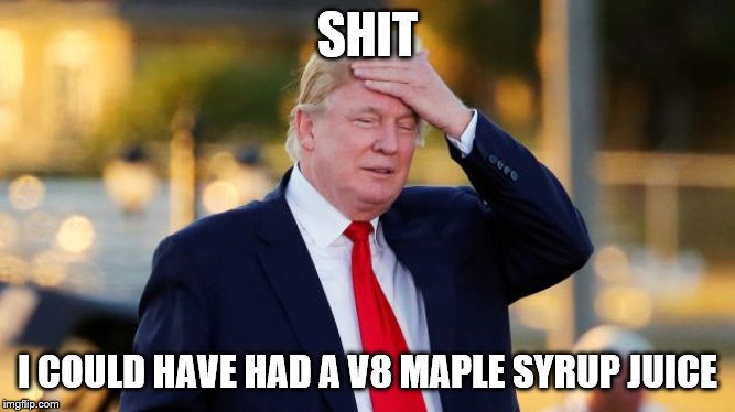 I could have had a V8! | SHIT I COULD HAVE HAD A V8 MAPLE SYRUP JUICE | image tagged in i could have had a v8 | made w/ Imgflip meme maker