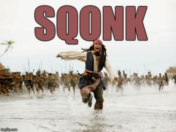 Jack Sparrow Being Chased | SQONK | image tagged in memes,jack sparrow being chased | made w/ Imgflip meme maker