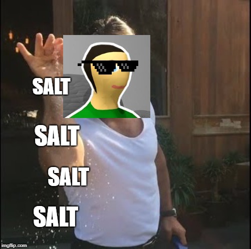 Basically surreal entertainment in a nutshell | SALT; SALT; SALT; SALT | image tagged in salt bae | made w/ Imgflip meme maker