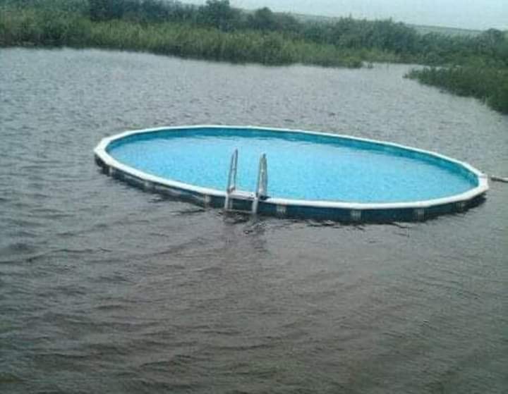 High Quality Flooded pool Blank Meme Template