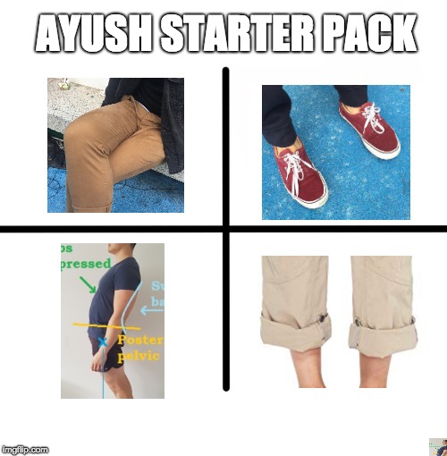 Blank Starter Pack Meme | AYUSH STARTER PACK | image tagged in memes,blank starter pack | made w/ Imgflip meme maker