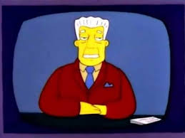 Kent Brockman wishes the worst Blank Meme Template