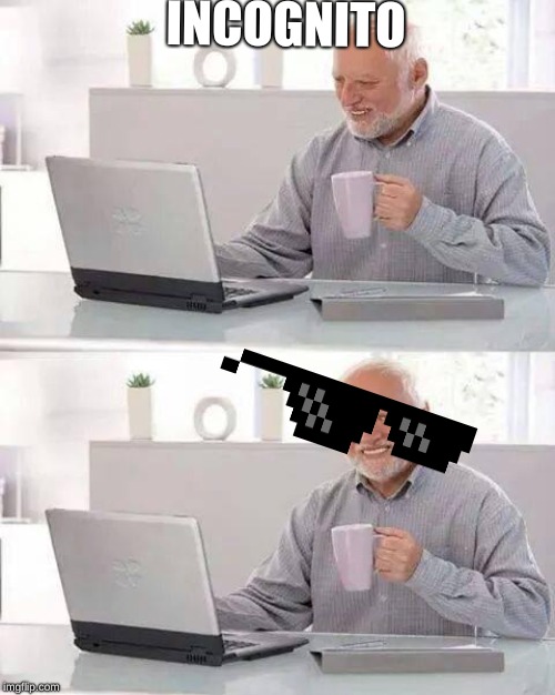 Hide the Pain Harold | INCOGNITO | image tagged in memes,hide the pain harold | made w/ Imgflip meme maker