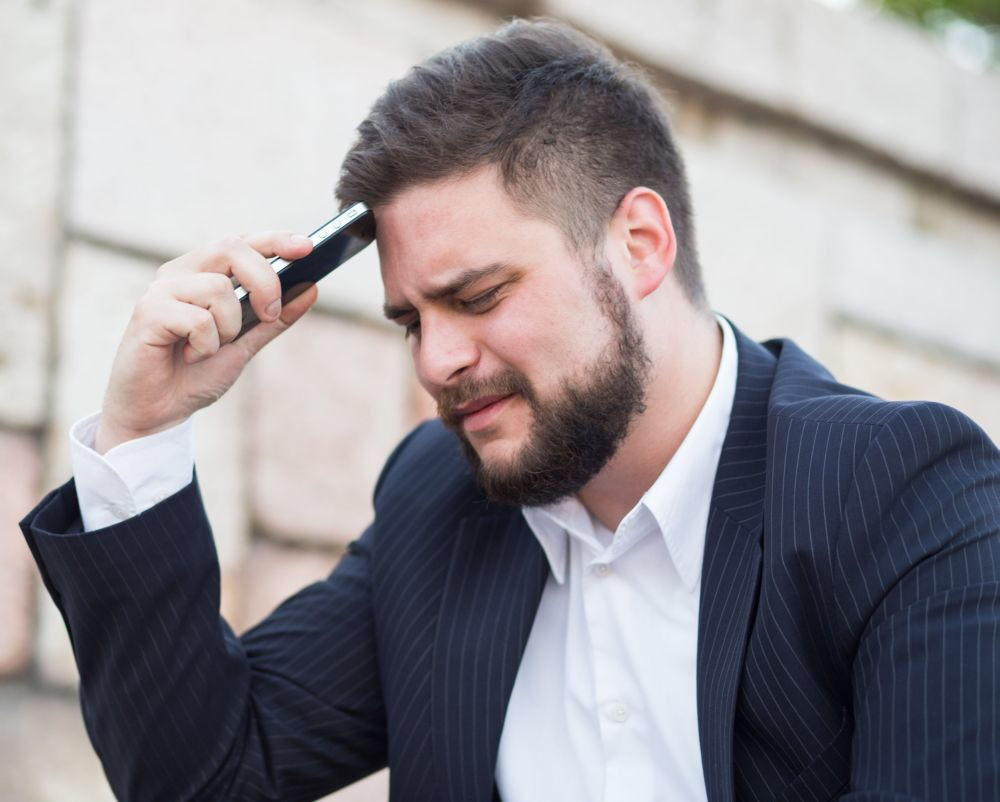 High Quality Sad Phone Guy Blank Meme Template