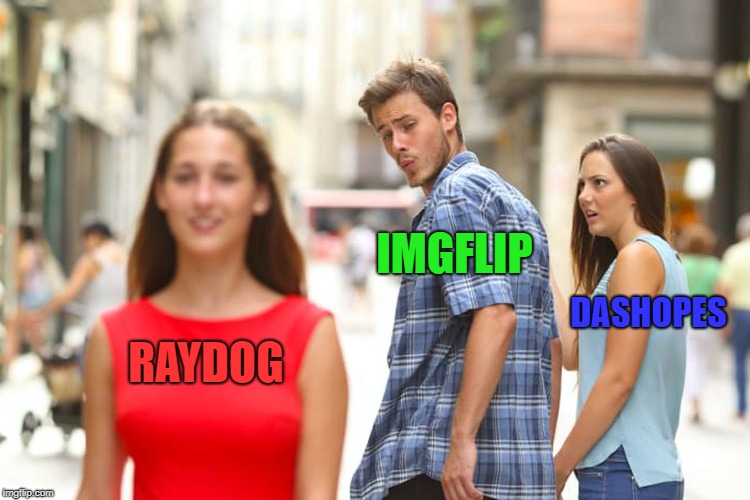 What can I say? | IMGFLIP; DASHOPES; RAYDOG | image tagged in memes,distracted boyfriend,raydog,dashhopes,imgflip,funny | made w/ Imgflip meme maker