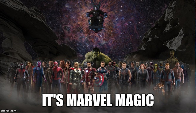Marvel | IT'S MARVEL MAGIC | image tagged in marvel | made w/ Imgflip meme maker