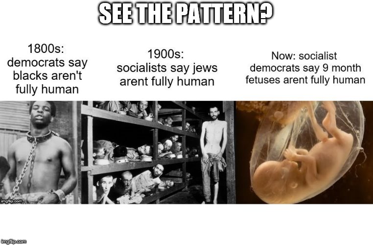 DemoRats In History Repeat Themselves | SEE THE PATTERN? | image tagged in abortion is murder | made w/ Imgflip meme maker