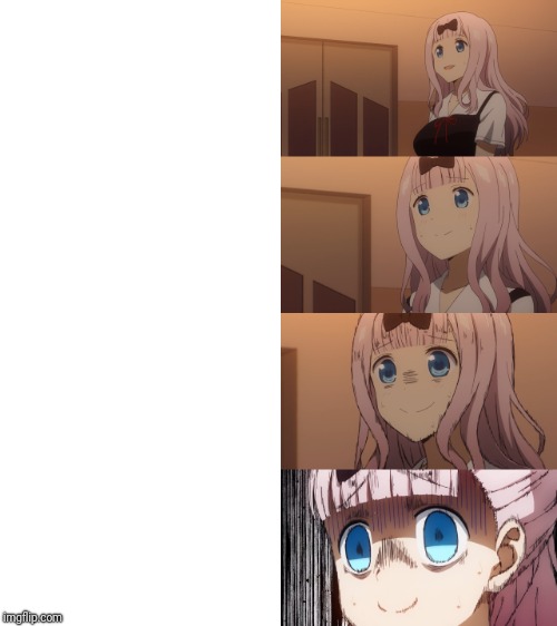 High Quality Chika scare Blank Meme Template