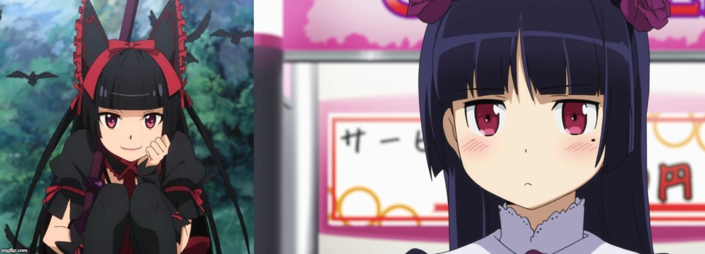 Rory and Ruri | image tagged in anime,animeme,anime meme | made w/ Imgflip meme maker