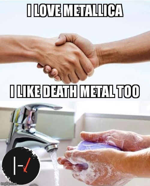 NOT Death metal | image tagged in powermetalhead,death metal | made w/ Imgflip meme maker