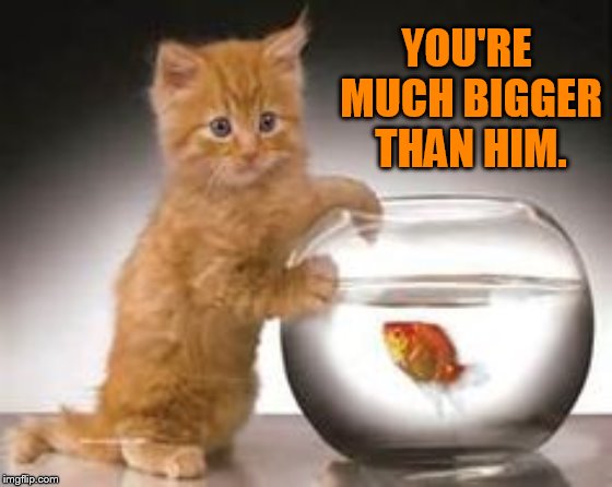 YOU'RE MUCH BIGGER THAN HIM. | made w/ Imgflip meme maker