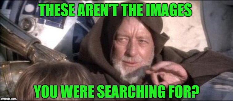 These Aren't The Droids You Were Looking For Meme | THESE AREN'T THE IMAGES YOU WERE SEARCHING FOR? | image tagged in memes,these arent the droids you were looking for | made w/ Imgflip meme maker